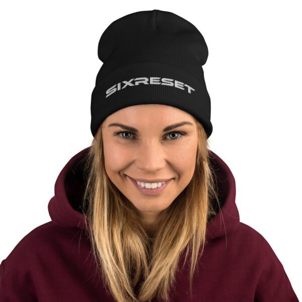 SR Embroidered Beanie - Image 3