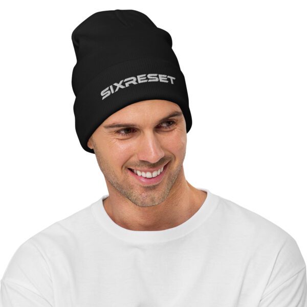 SR Embroidered Beanie - Image 4